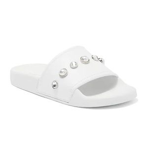 Stuart Weitzman Pearlshine Pool Slide Sandal